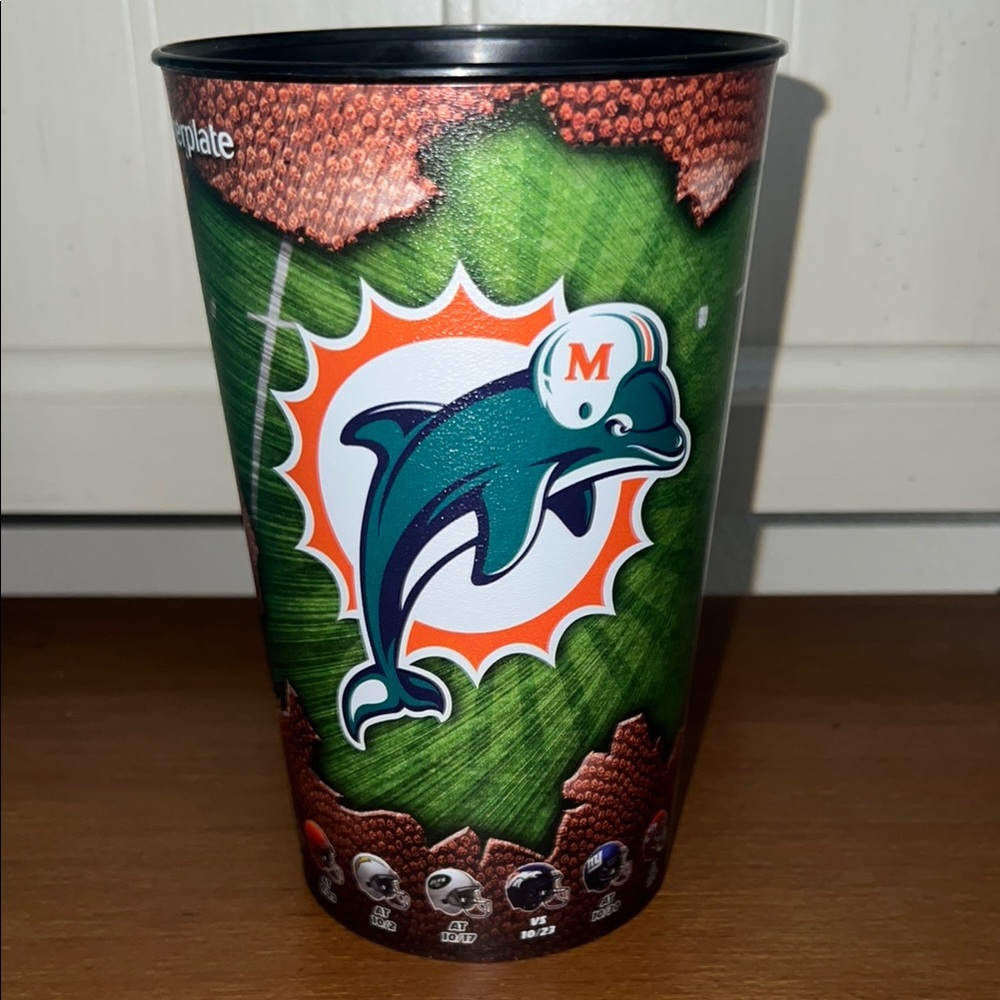 Miami Dolphins Coated Souvenir Cup